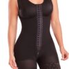 Thick Mesh Crotch Zipper One-Piece Shapewear