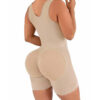 Thick Mesh Crotch Zipper One-Piece Shapewear