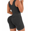 Thick Mesh Crotch Zipper One-Piece Shapewear